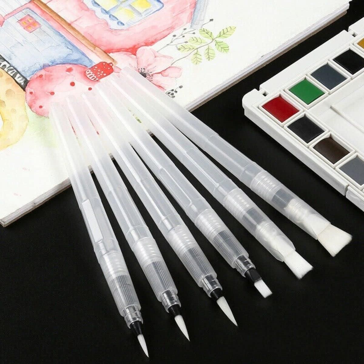 Watercolor Tank Brush Set of 6 – Versatile & High-Quality Brushes