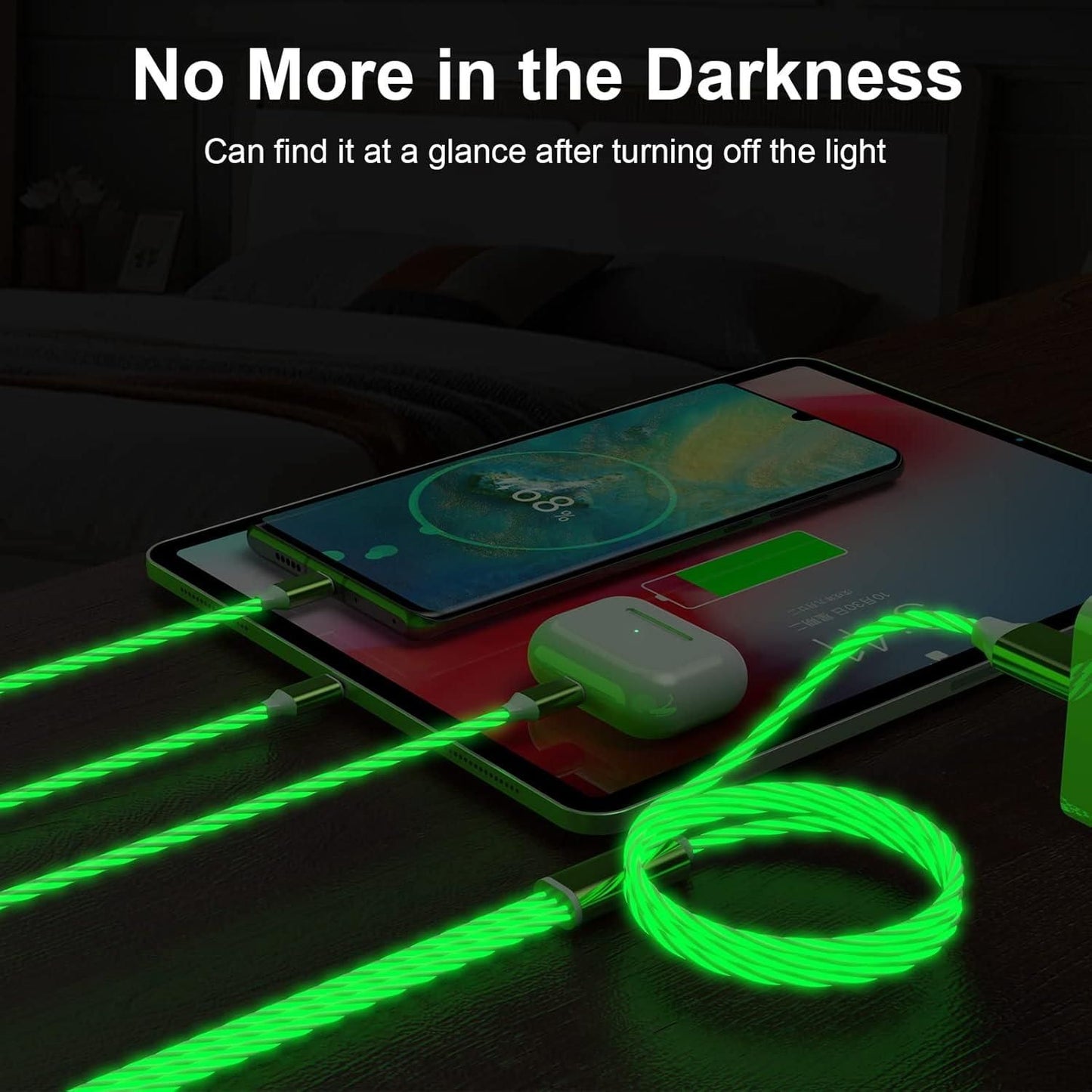 3-in-1 Multi USB LED Light-Up Charging Cable – Fast & Stylish