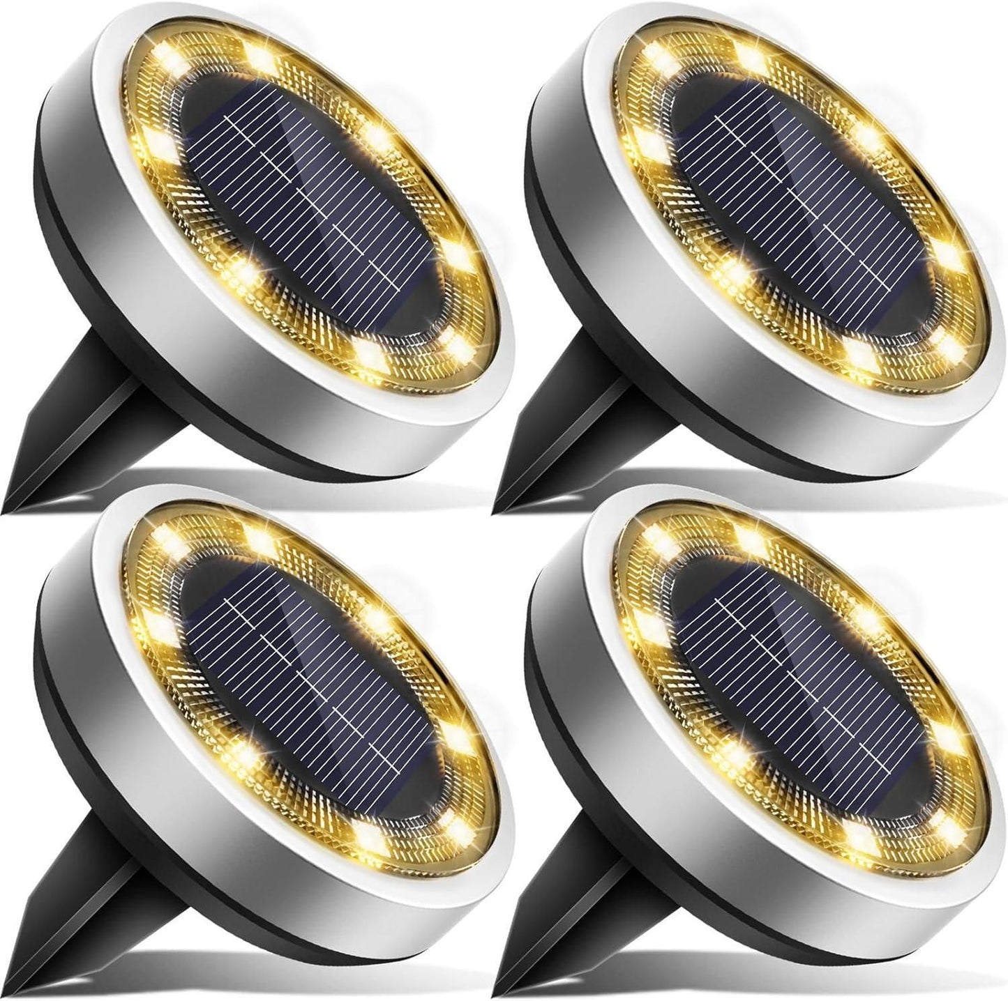 Solar Waterproof Ground Lights (4 Pack) – Outdoor Lighting.