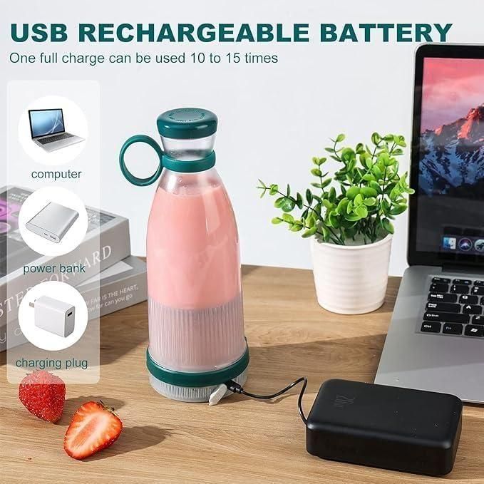 Traveller Portable Mini Juice Blender – USB Rechargeable Mixer.