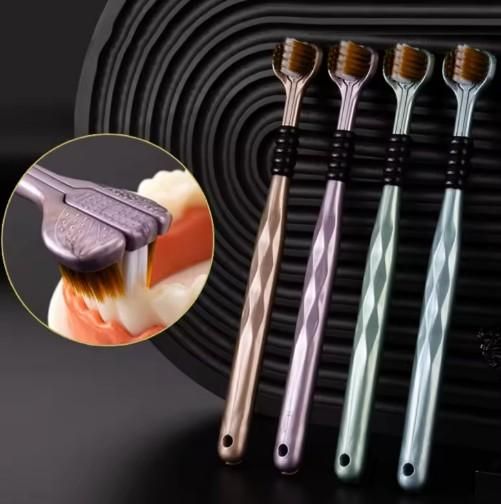 3-Sided Toothbrush – Pack of 4 for Efficient & Easy Cleaning
