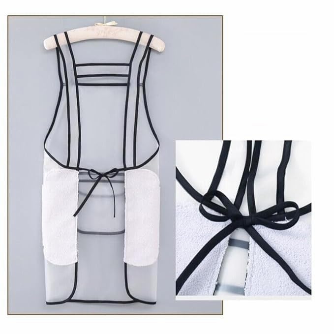 Plain Waterproof Transparent Kitchen Apron – Medium
