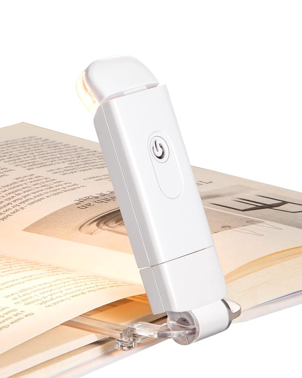USB Rechargeable Reading Light – Adjustable Brightness & Eye Care.