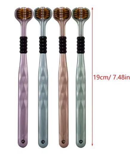 3-Sided Toothbrush – Pack of 4 for Efficient & Easy Cleaning