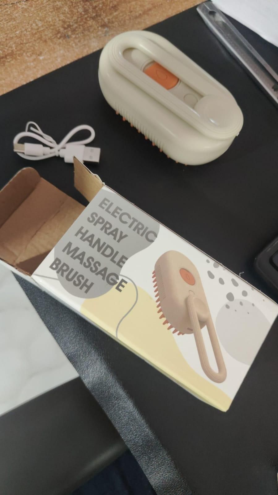 Steam Brush for Dog/Cat Lovers – Easy Fur Removal & Grooming