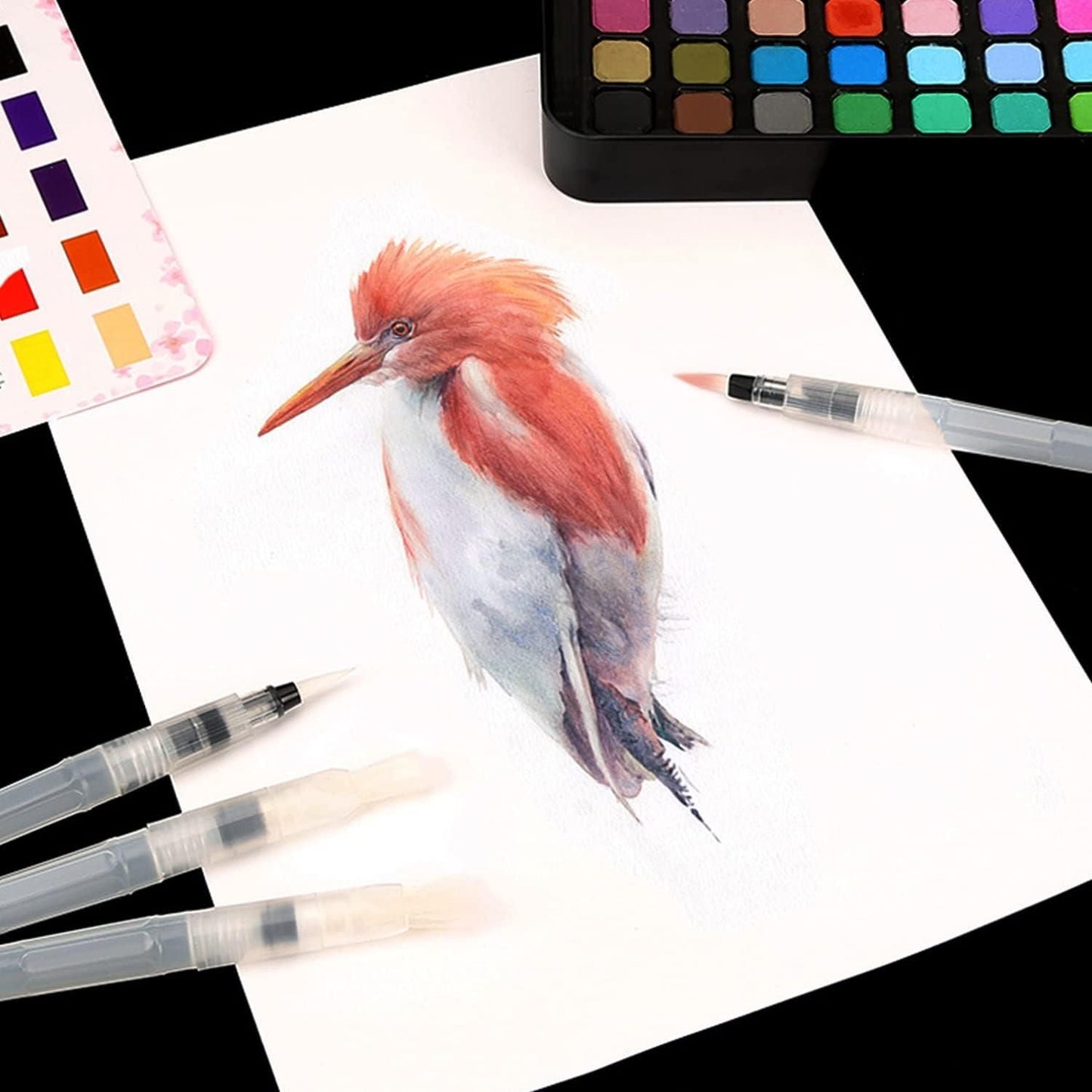 Watercolor Tank Brush Set of 6 – Versatile & High-Quality Brushes