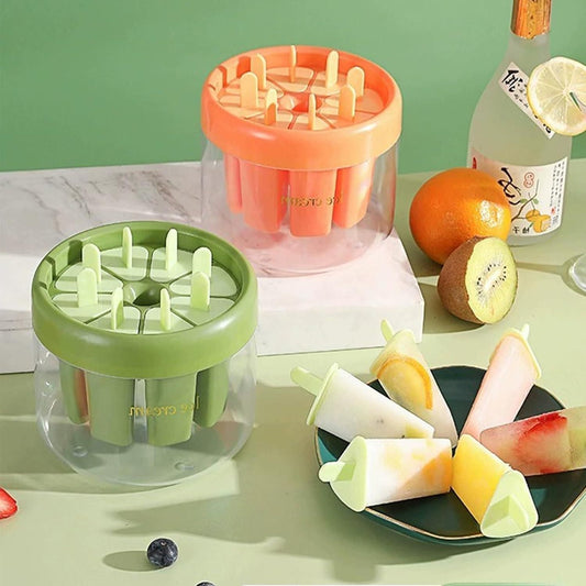 Reusable 8-Piece DIY Ice Pop Mould – Fun & Easy Treats