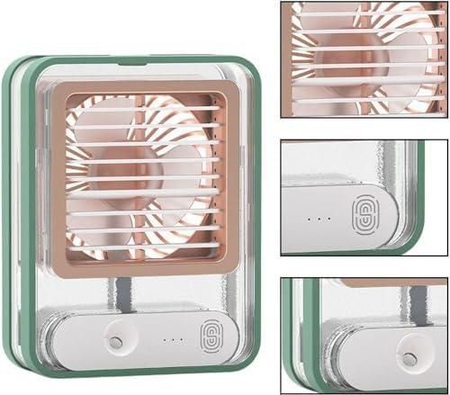 Rechargeable Mini USB Fan with Mist Spray – Battery Operated.