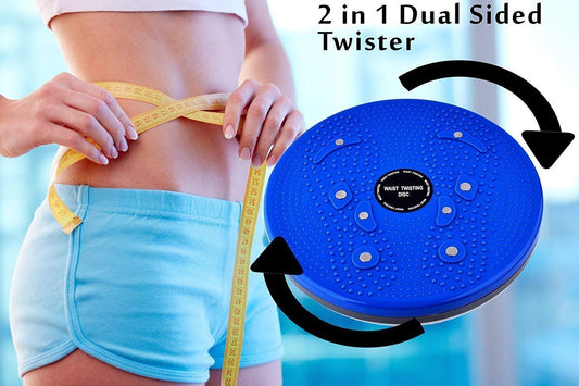 2-in-1 Waist Disk Acupressure Slimming Belly Twister (Blue)