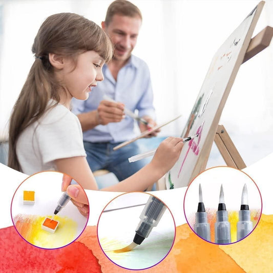 Watercolor Tank Brush Set of 6 – Versatile & High-Quality Brushes