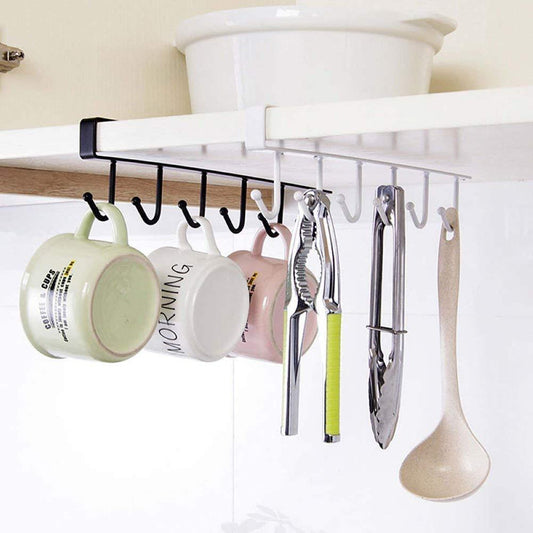 Mug & Wine Glass Storage Hooks – Space-Saving Kitchen Rack