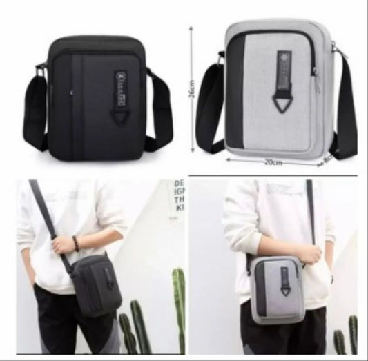 Black Leather Crossbody Bag – Travel & Multi-Use