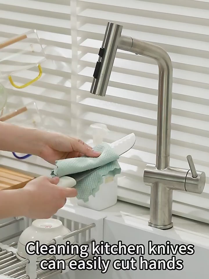 4-in-1 Multifunctional Knife Cleaning Brush – Efficient & Handy
